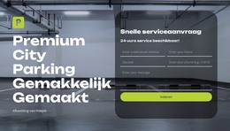 HTML-Paginaontwerp Voor Slim Parkeren Eenvoudig Gemaakt