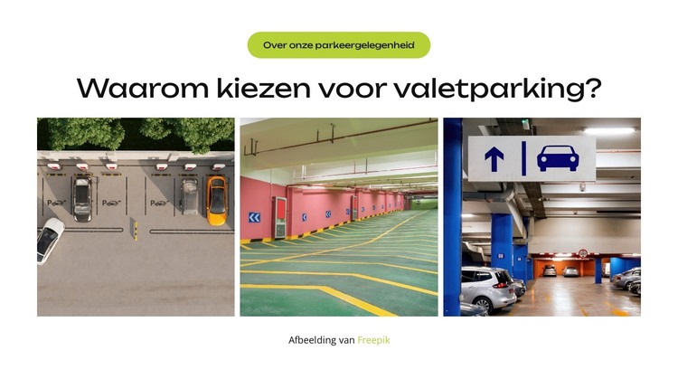 Stadsparkeren, vereenvoudigd HTML-sjabloon