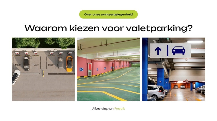 Stadsparkeren, vereenvoudigd WordPress-thema