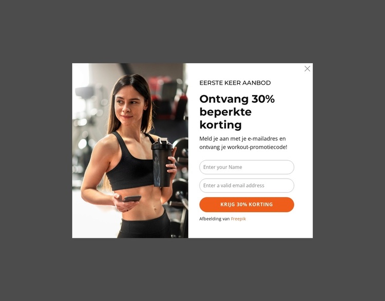 Ontvang 30% beperkte korting WordPress-thema