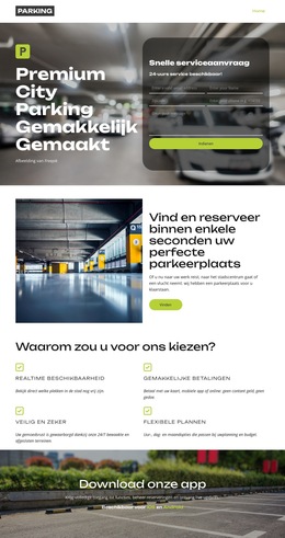 Vind parkeergelegenheid bij u in de buurt Website sjablonen