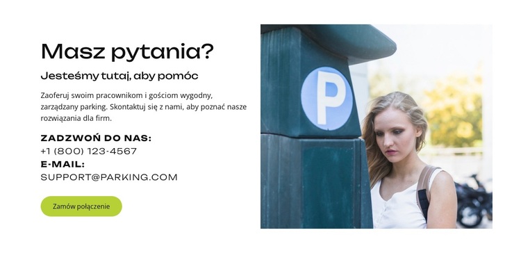 Bezpieczny parking. Bez stresu. Motyw WordPress