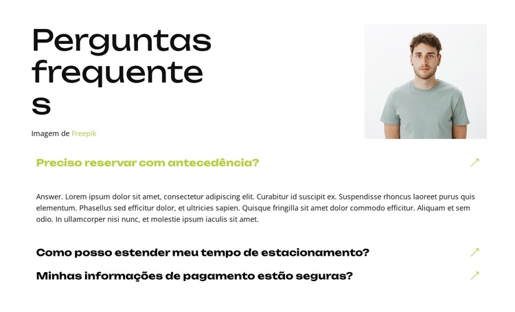 Reserve seu lugar agora Modelo de site