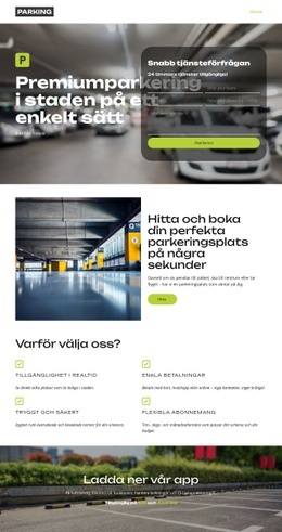Hitta parkering nära dig HTML-mallar