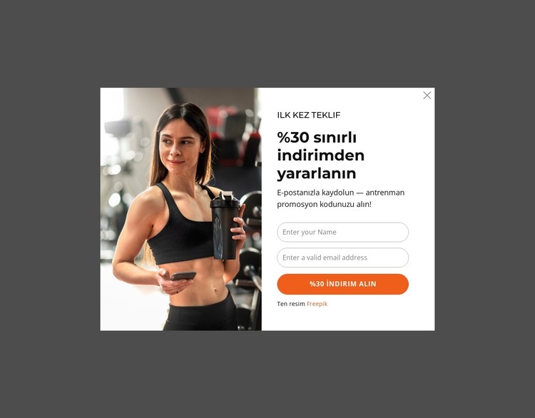 %30 sınırlı indirimden yararlanın CSS Şablonu