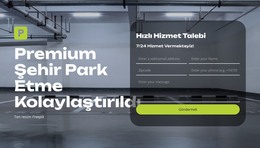 Akıllı Park Etme Kolaylaştırıldı Için HTML Sayfa Tasarımı