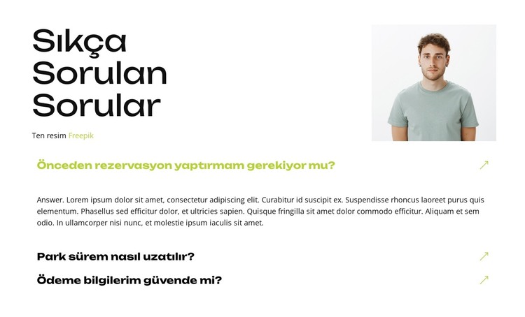 Yerini Şimdi Ayır HTML Şablonu