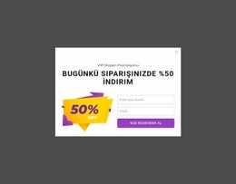 %50 Indirim Teklifi