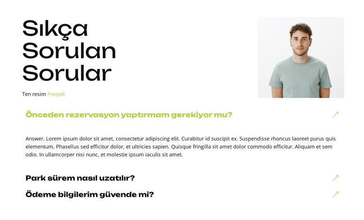 Yerini Şimdi Ayır Web Sitesi Şablonu