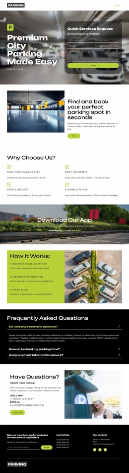 Parking Website Templates | Nicepage