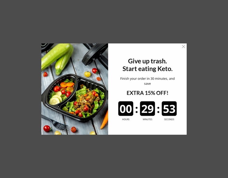 Start eating keto Landing Page