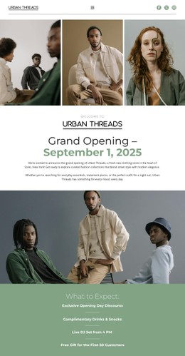 Celebrate A Fashion Milestone Free CSS Website