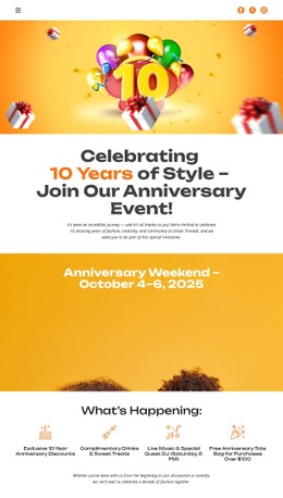 10 Years Of Style Clean And Minimal Template