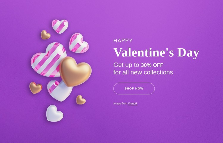 Get up to 30% off for all new collections CSS Template