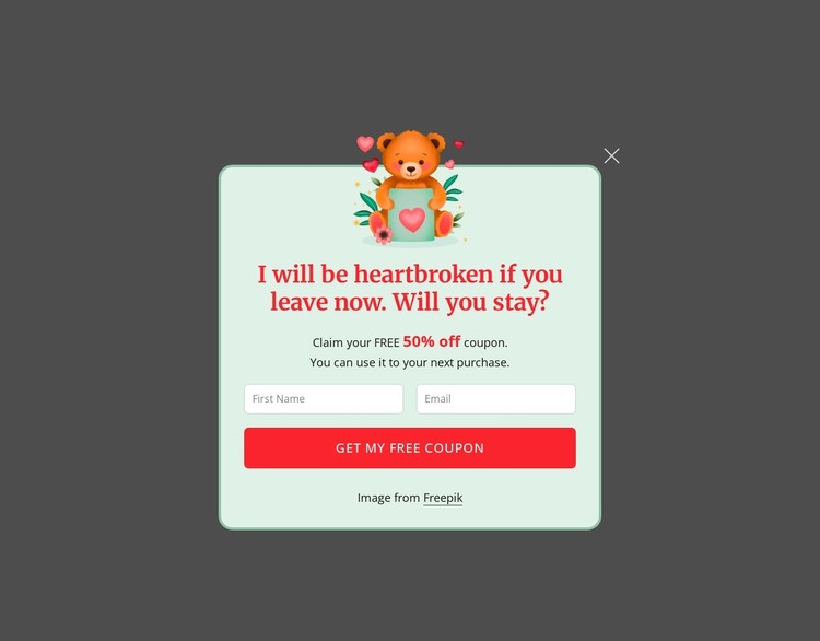 Subscription popup CSS Template