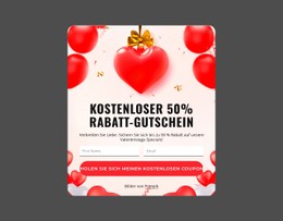 Kostenloser 50% Rabatt-Gutschein