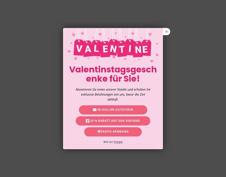 Zeitlich begrenzte Rabatte CSS-Vorlage