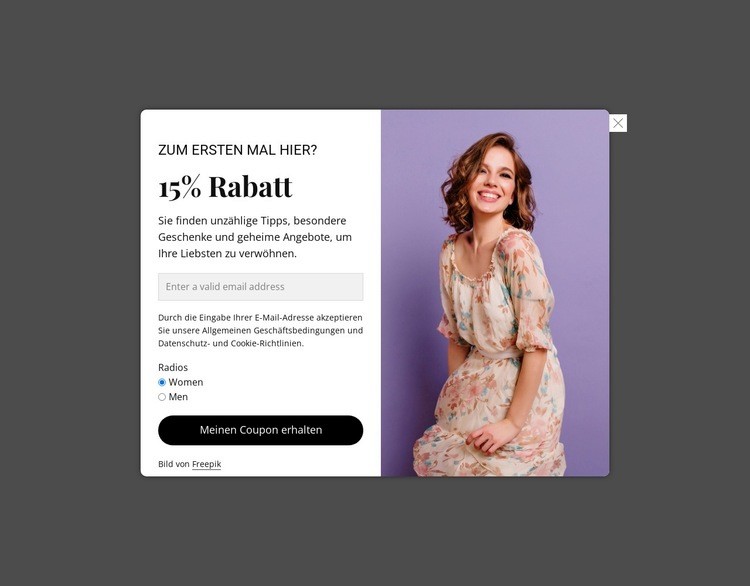 Großer Ausverkauf mit bis zu 15 % Rabatt Website design