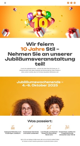 Website-Inspiration Für 10 Jahre Stil