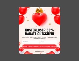 Kostenloser 50% Rabatt-Gutschein - Großartige Zielseite