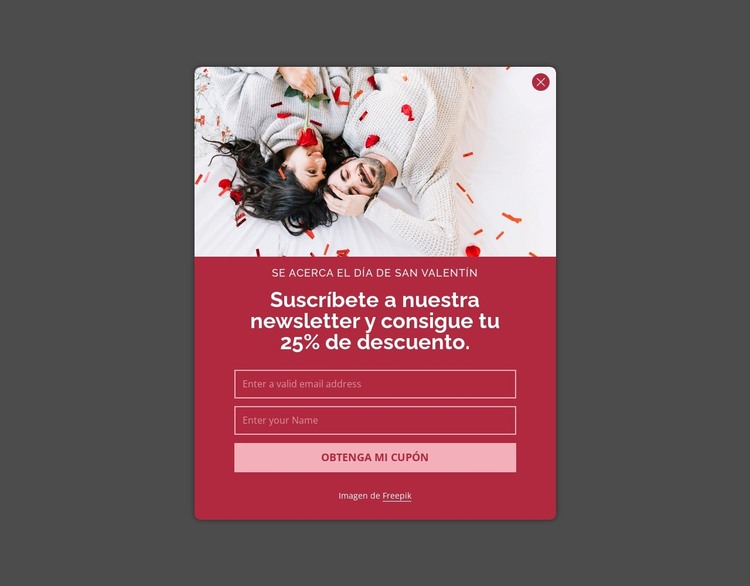 Obtenga su 25% de descuento Plantilla HTML