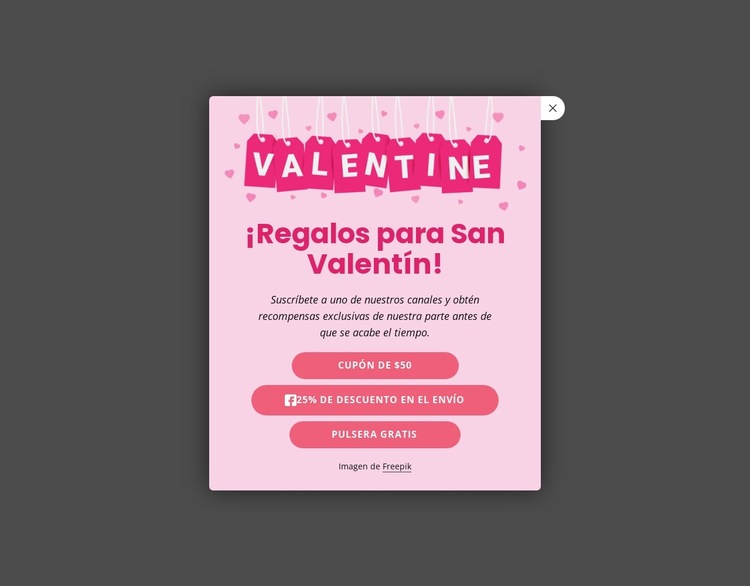 Descuentos por tiempo limitado Plantilla de sitio web
