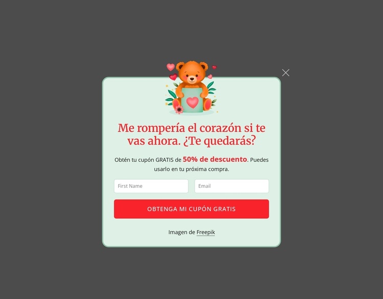 Ventana emergente de suscripción Tema de WordPress