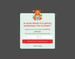 Fenêtre Contextuelle D'Abonnement