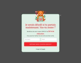 Fenêtre Contextuelle D'Abonnement