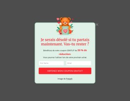 Fenêtre Contextuelle D'Abonnement