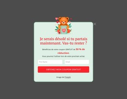 Fenêtre Contextuelle D'Abonnement