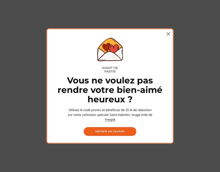 Bénéficiez de 25 % de réduction sur notre collection spéciale Modèle HTML