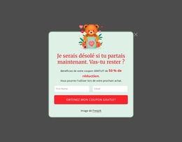 Fenêtre Contextuelle D'Abonnement – Téléchargement Du Modèle De Site Web
