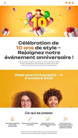 10 Ans De Style - Thème WordPress Ultime
