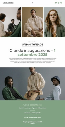 Festeggia un traguardo della moda Disegni del sito web