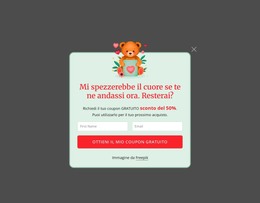 Popup Di Abbonamento Modello HTML