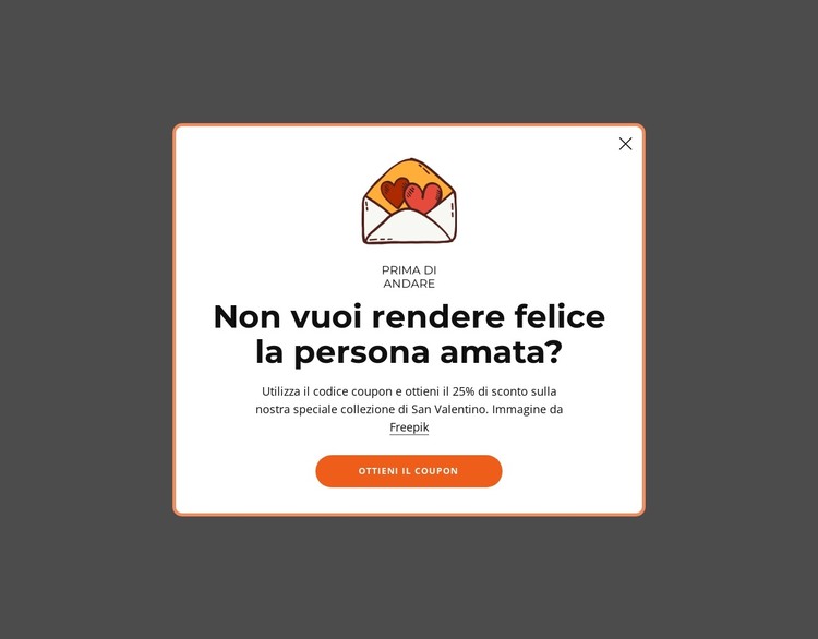 Ottieni il tuo sconto del 25% sulla nostra collezione speciale Modello HTML