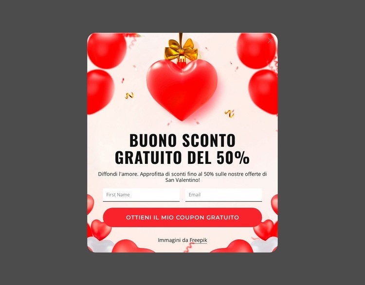 Buono sconto gratuito del 50% Modello