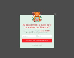 Popup Di Abbonamento Modello Di Sito Web