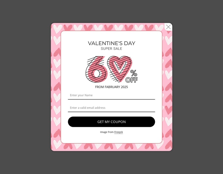 Valentines day super sale Joomla Template