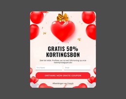 Gratis Kortingsbon Van 50% WordPress-Thema