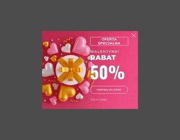 Okienko Z Kodem Kuponu Szablon HTML