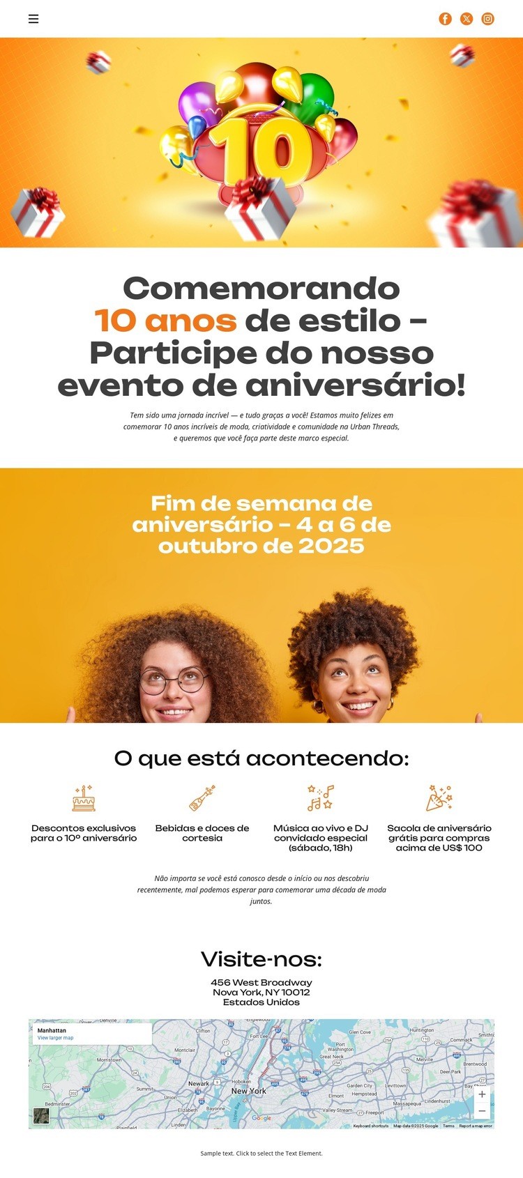 10 anos de estilo Design do site