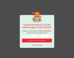 Pop-Up De Assinatura Modelo