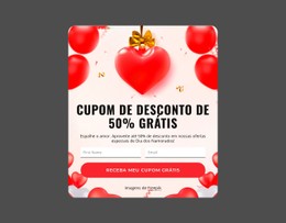 Cupom De Desconto De 50% Grátis