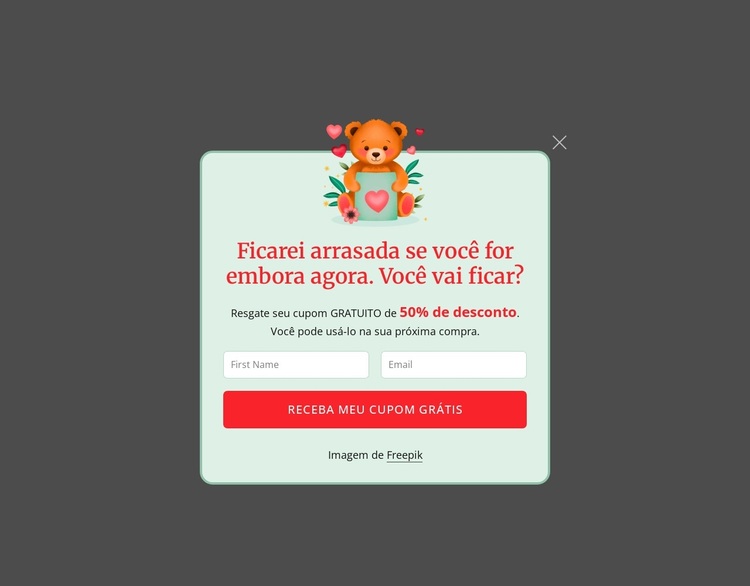 Pop-up de assinatura Tema WordPress