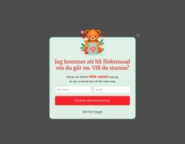 Prenumerationspopup HTML-Mall