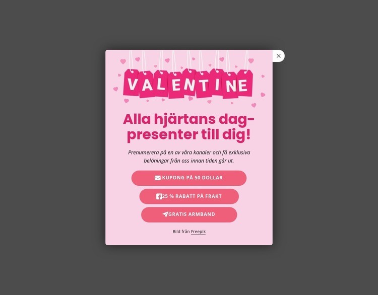 Tidsbegränsade rabatter HTML-mall