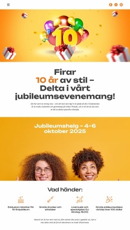 10 År Av Stil - Gratis Mallar