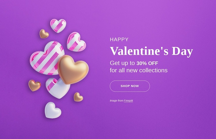 Get up to 30% off for all new collections Template